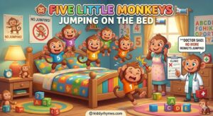 Five Little Monkeys Jumping on the Bed Rhyme