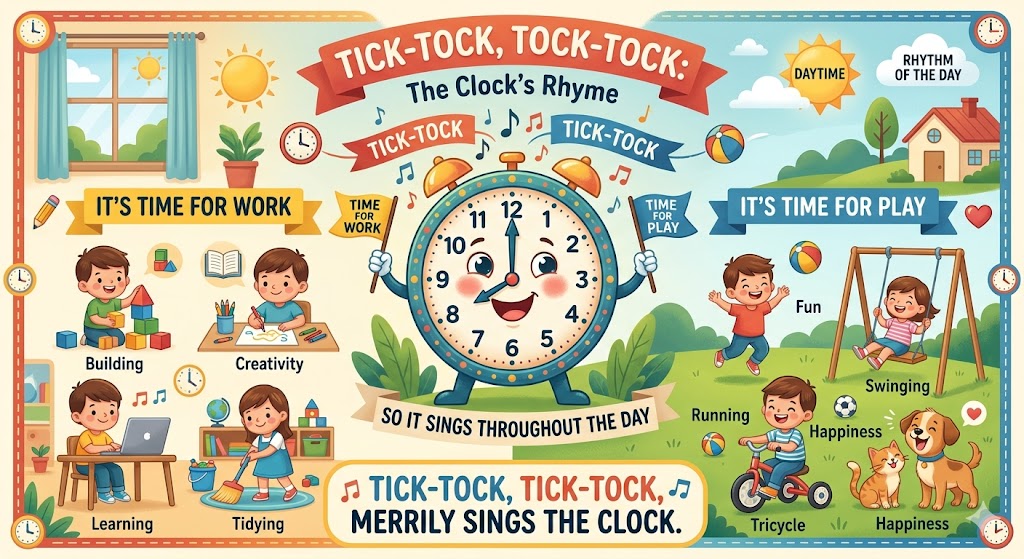 Tick-Tock, Tick-Tock, Merrily sings the clock